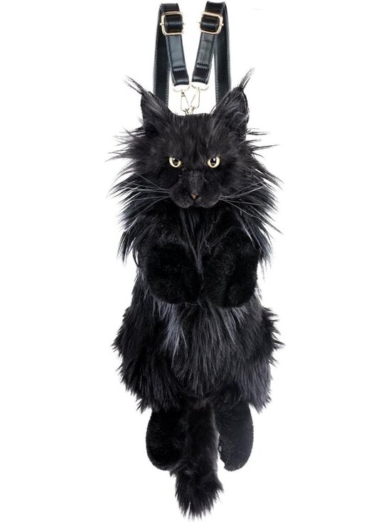 Other - Handmade Plush Cat Backpack | Realistic Stuffed Animal Bag for Kids & Adults